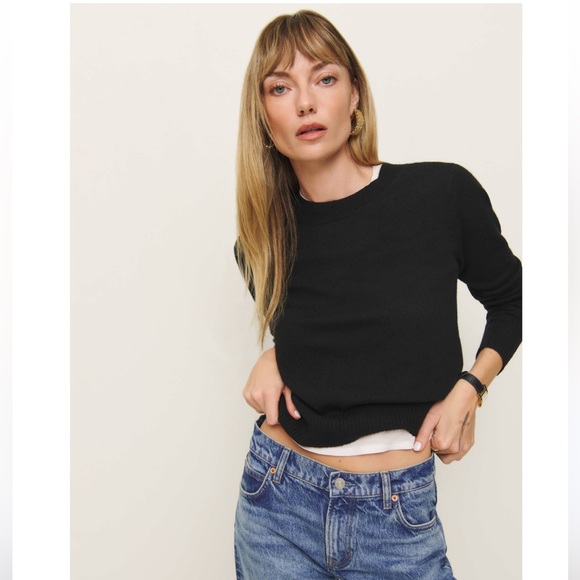 NWT Reformation Dana Cashmere Crew Sweater